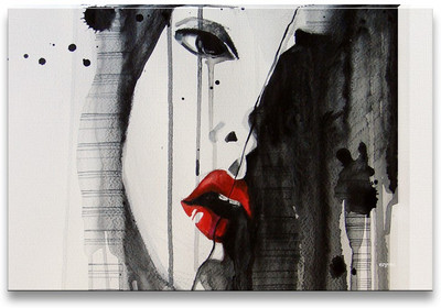 43% OFF on Portrait of Beautiful Girl Canvas Art