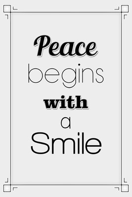 37% OFF on Peace begin with a Smile Paper Print