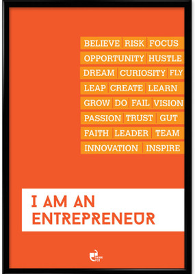 I Am an Entrepreneur - Framed Photographic Paper
