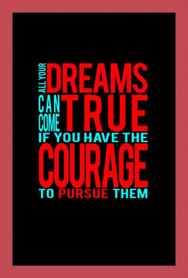 42% OFF on Painting Mantra Framed - Have Courage Paper Print