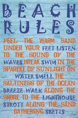 6% OFF on Beach Rules Paper Print 6% OFF on Beach Rules Paper Print