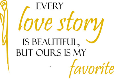 55% OFF on Love Story Quotes Fine Art Print