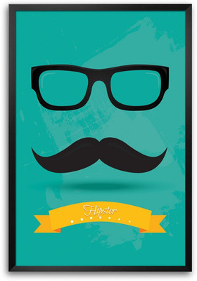 46% OFF on Hipster Glasses & Moustache Laminated Framed Paper Print 46% OFF on Hipster Glasses & Moustache Laminated Framed Paper Print
