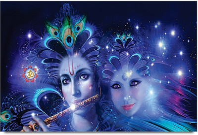 75% OFF on Amy God Goddess Radha Krishna 3D Poster