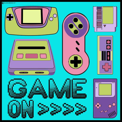 90's Game on Paper Print 90's Game on Paper Print
