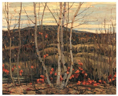 Montage - Maple and Birches Fine Art Print Montage - Maple and Birches Fine Art Print