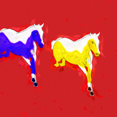 50% OFF on Horses Z09 Canvas Art