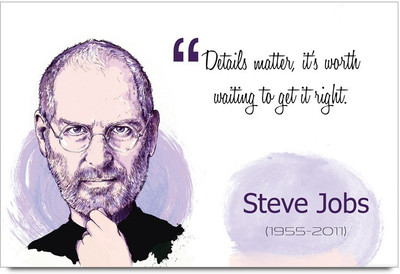 53% OFF on Details Matter, Its Worth Waiting To Get It Right Quote By Steve Jobs Laminated Poster Paper Print 53% OFF on Details Matter, Its Worth Waiting To Get It Right Quote By Steve Jobs Laminated Poster Paper Print