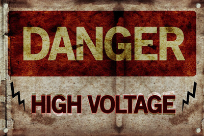 6% OFF on Danger High Voltage Vintage Paper Print 6% OFF on Danger High Voltage Vintage Paper Print