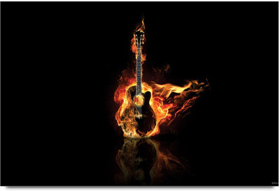 75% OFF on Amy Guitar On Fire Flames 3D Poster 75% OFF on Amy Guitar On Fire Flames 3D Poster