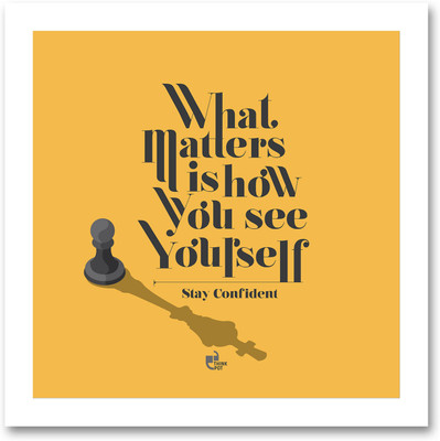 5% OFF on What matters is how you see yourself White Square Frame Photographic Paper 5% OFF on What matters is how you see yourself White Square Frame Photographic Paper