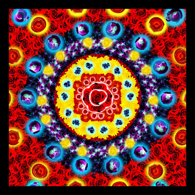 50% OFF on Rose Kaleidoscope Paper Print