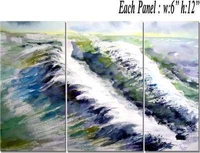 9% OFF on Wonder Images Multi Panel Scenary with Back Framing Canvas Art