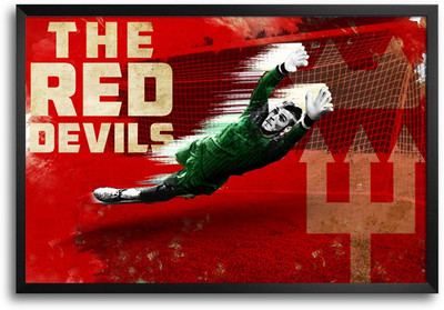 46% OFF on ShopMantra David De Gea Footballer Laminated Frame Poster Paper Print