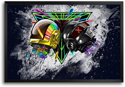 46% OFF on ShopMantra Daft Punk Laminated Frame Poster Paper Print