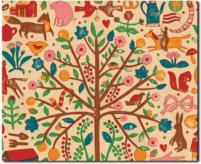 69% OFF on Stybuzz Beige Abstract Art Canvas Art