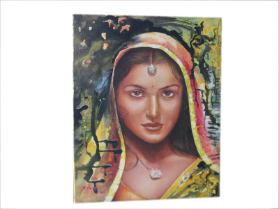 31% OFF on ICB lady face painting on canvas Canvas Art 31% OFF on ICB lady face painting on canvas Canvas Art