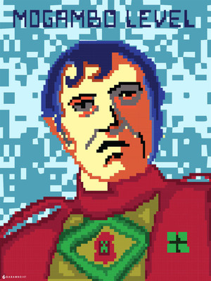 Pixel Mogambo Paper Print Pixel Mogambo Paper Print