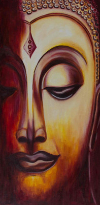 Painting without Frame Art Buddha-5 (22X34) Canvas Art Painting without Frame Art Buddha-5 (22X34) Canvas Art