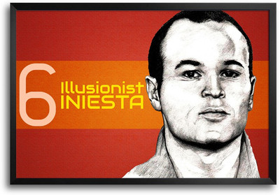 46% OFF on Shopmantra AndréS Iniesta LujáN Spain Football Laminated Frame Poster Paper Print