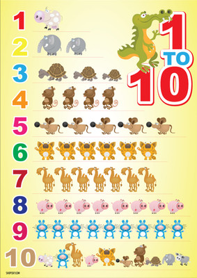 16% OFF on Poster - Kids Poster - Numbers 1 to 10 Paper Print 16% OFF on Poster - Kids Poster - Numbers 1 to 10 Paper Print