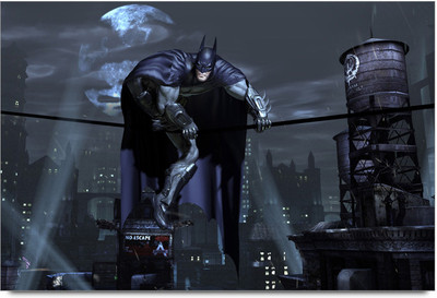 62% OFF on Batman On Rope Paper Print