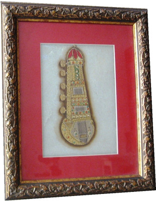 31% OFF on ICB Rajasthani sitar painting on marble 3D Poster