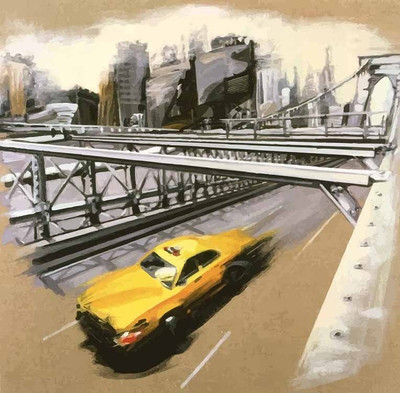 55% OFF on City Life Fine Art Print