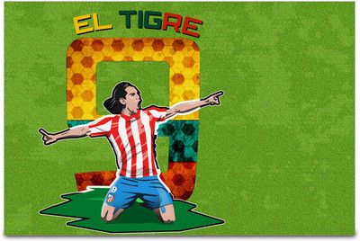 53% OFF on ShopMantra Falcao Colombia Football Poster Paper Print