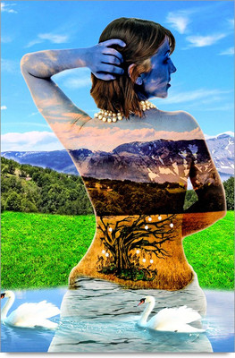 50% OFF on Girl with indian colour Paper Print 50% OFF on Girl with indian colour Paper Print