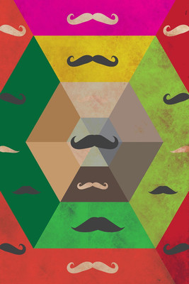 Moustache Paper Print Moustache Paper Print
