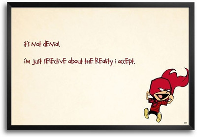 53% OFF on Calvin And Hobbes Stupendous Man Fp00004137 Framed Photographic Paper