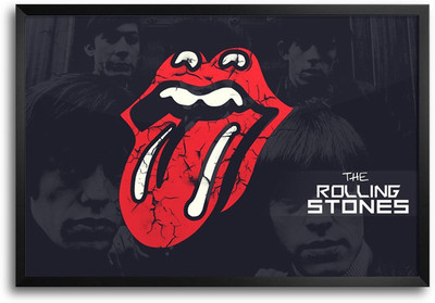 46% OFF on ShopMantra Led Zeppelin Rolling Stones Laminated Frame Poster Paper Print