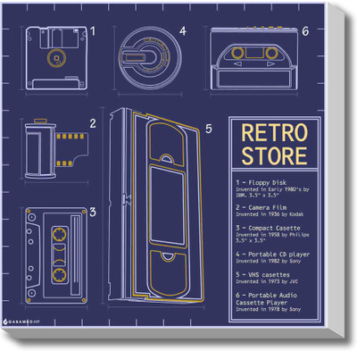 90's retro Store Canvas Art 90's retro Store Canvas Art