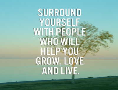 55% OFF on Surround Yourself Quote Paper Print