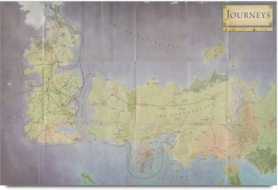 34% OFF on Amy Wide Map Resembling Journey to The World 3D Poster