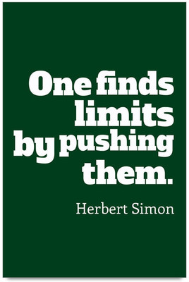 53% OFF on One Finds Limits By Pushing Them Quote Laminated Poster Paper Print