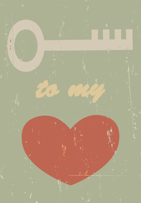 55% OFF on Key to My Heart Quote Print Fine Art Print