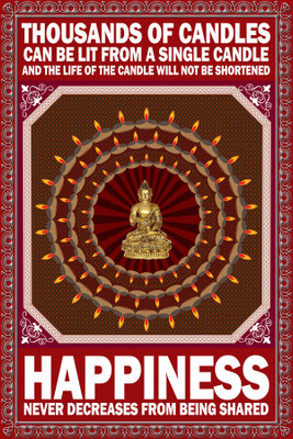 37% OFF on Buddha - Share Happiness Paper Print