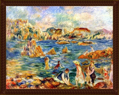 2% OFF on At The Beach Of Guernesey - ArtsNyou Printed Paintings Canvas Art