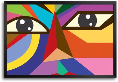 46% OFF on Geometrical Shapes Face Design Laminated Framed Paper Print 46% OFF on Geometrical Shapes Face Design Laminated Framed Paper Print