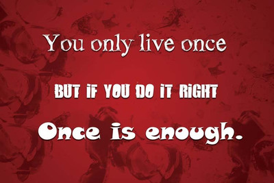 62% OFF on StyBuzz once is enough red quote poster Photographic Paper