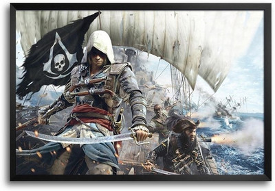 74% OFF on Assassin'S Creed Black Flag Fp00003851 Framed Photographic Paper