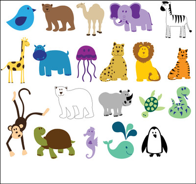 Chardi Kala Kiddy Animals Framed Canvas Art Chardi Kala Kiddy Animals Framed Canvas Art