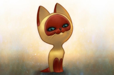 62% OFF on Cute Cat Art Poster Photographic Paper