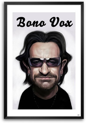 74% OFF on Funny Bono Vox Fp00004695 Framed Photographic Paper