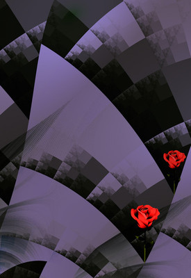 50% OFF on Fractal flowers Canvas Art