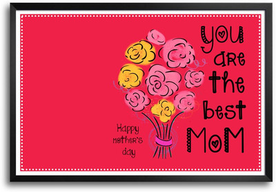 46% OFF on Happy Mother's Day -SMFP00002221 Laminated Framed Paper Print