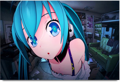 34% OFF on Amy Cute Big Blue Eye Girl Paper Print 34% OFF on Amy Cute Big Blue Eye Girl Paper Print