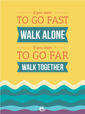 33% OFF on Thinkpot If You Want to Go Far - Poster Paper Print 33% OFF on Thinkpot If You Want to Go Far - Poster Paper Print